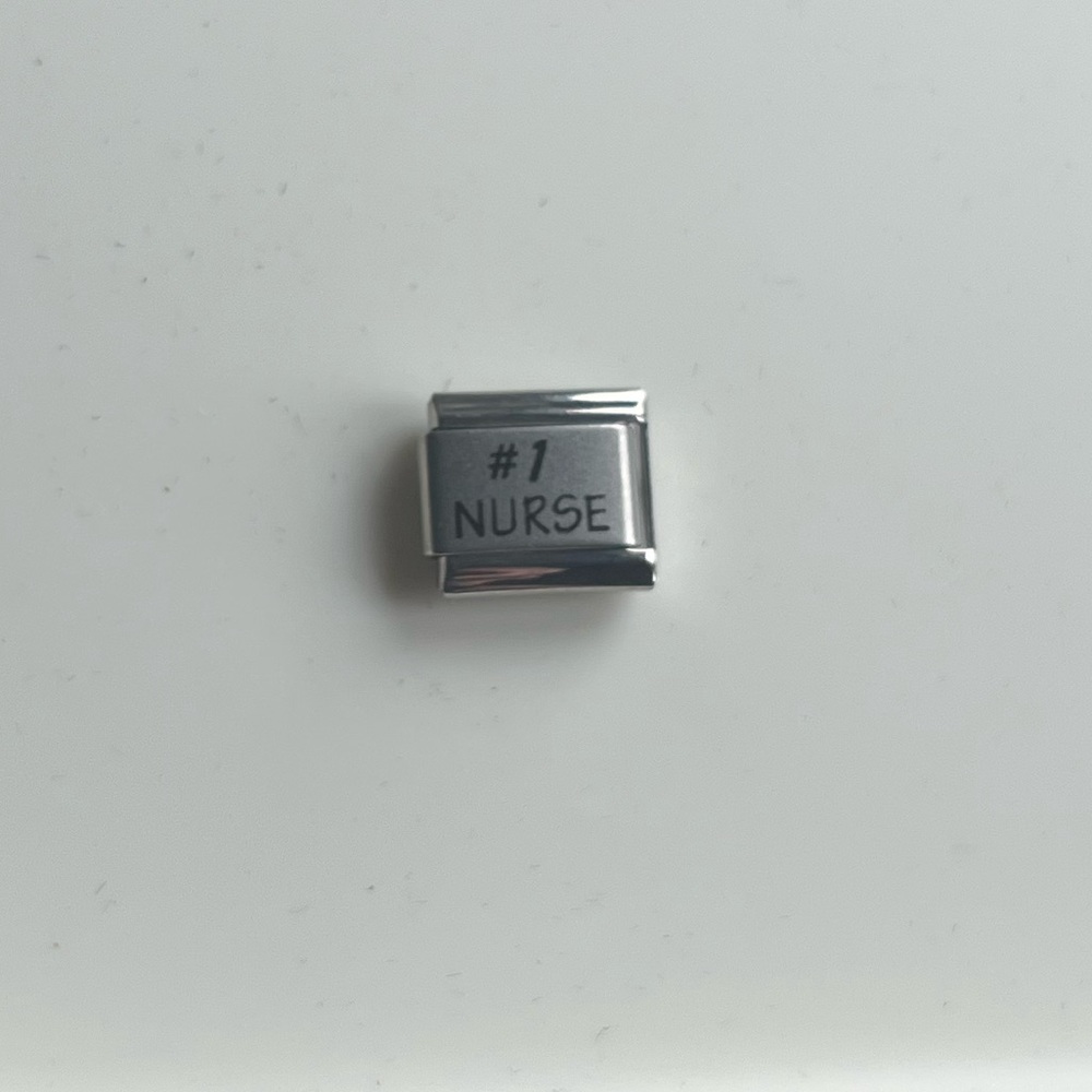 UBERRY #1 Nurse Italian Charm for modular bracelet